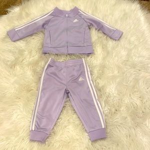 Adidas - toddler track suit - Lavender